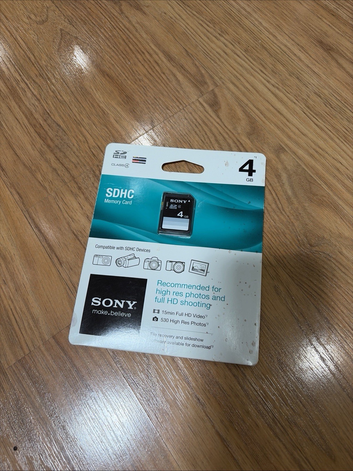Sony 4GB SDHC Class 4 Memory Card – NEW & SEALED