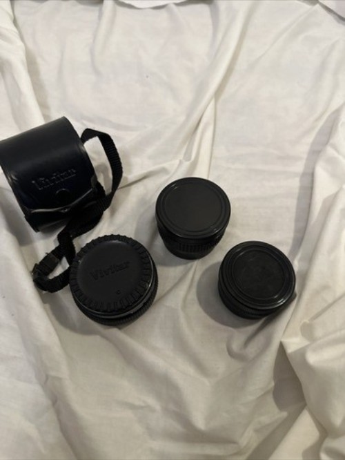 Gemini Auxiliary Lens Set Telephoto & Wide Angle Lens Vivitar Tele Converter Lot