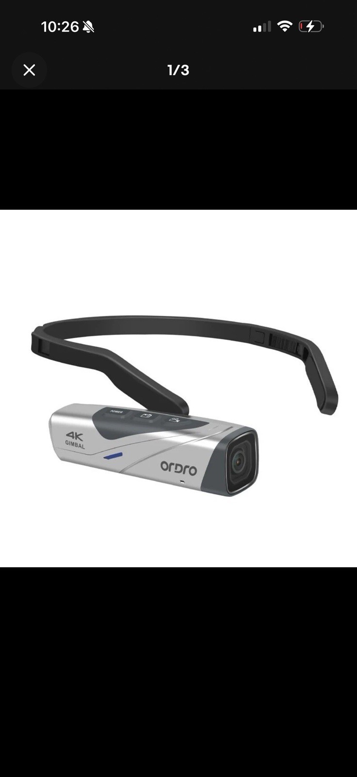 Ordro EP8 4K Gimbal 20MP Head Camera Wifi Sports Camera Vlog Video Camcorder
