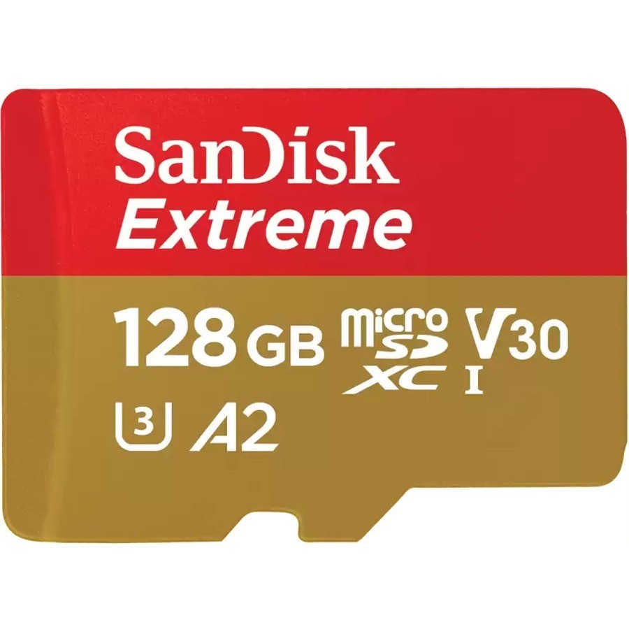 SanDisk Extreme 128 GB Class 3/UHS-I (U3) V30 microSDXC (sdsqxaa128gan6ma)