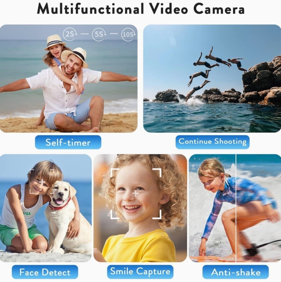 Video Camera Camcorder Digital Camera Recorder for YouTube Full HD 1080P 30FPS