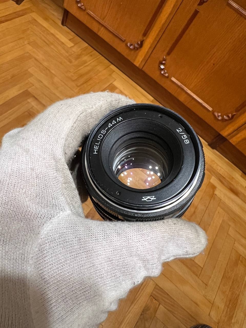 Vintage Soviet Lens Helios-44M 58mm f/2 M42 with Canon EOS Adapter Swirly Bokeh