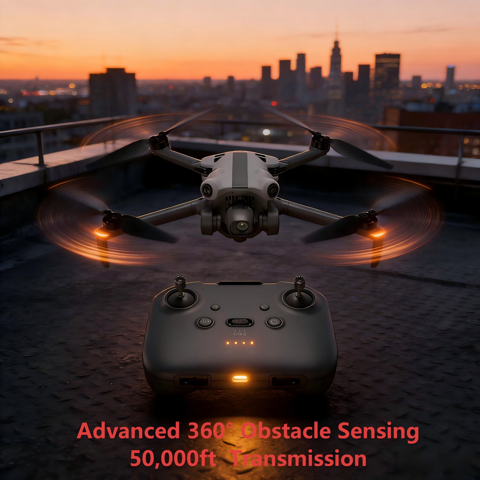 SKYROVER X1 Fly More Combo Drone Camera 4K,3 Batteries,8K Photo,96 Mins Flight