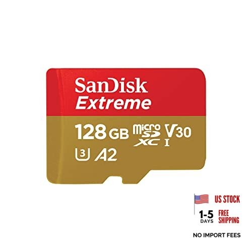 128GB Extreme microSDXC UHS-I Memory Card with Adapter – 128gb Old Version