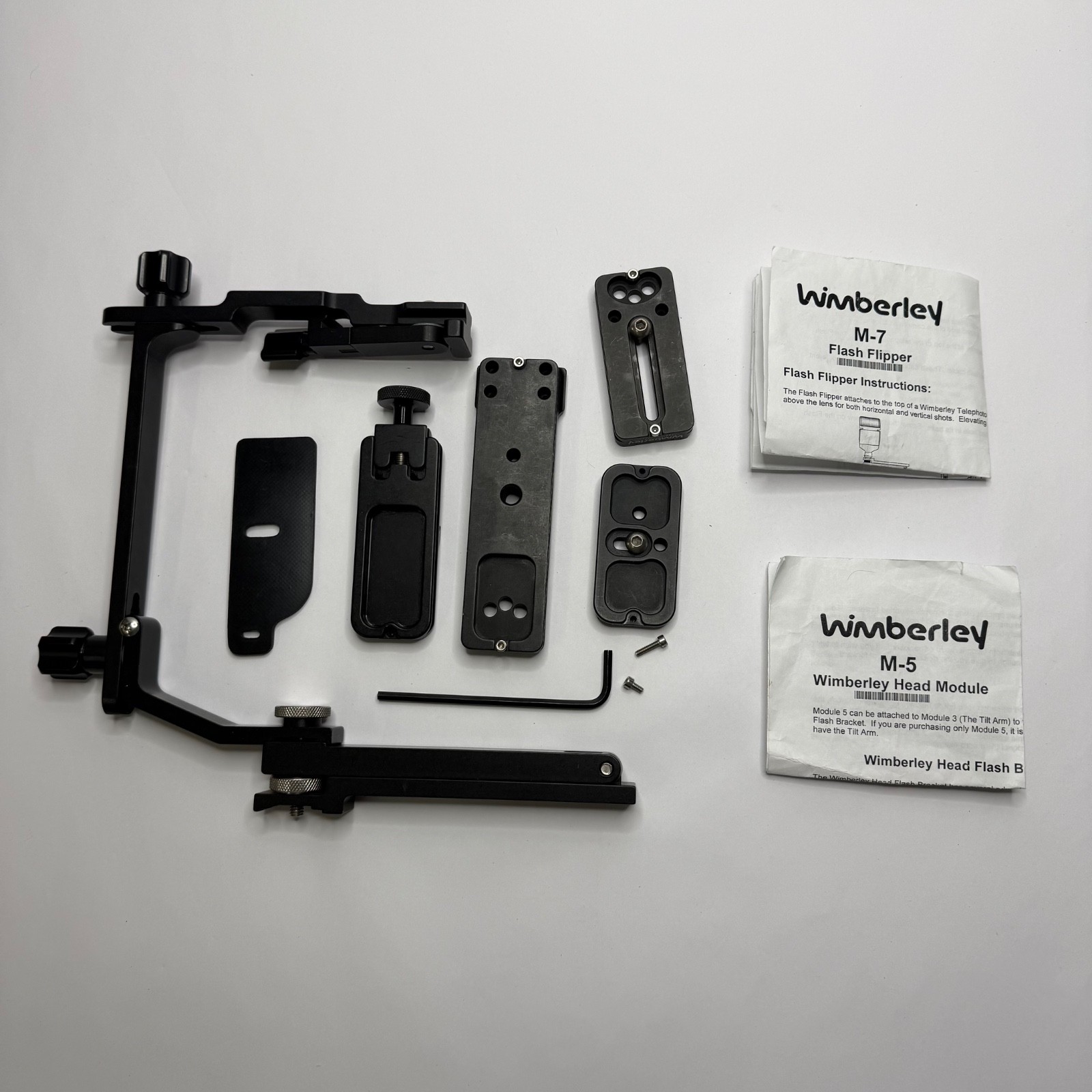 Wimberley Flash Bracket System M-7 Flash Flipper M-5 Head Module Plates & Manual