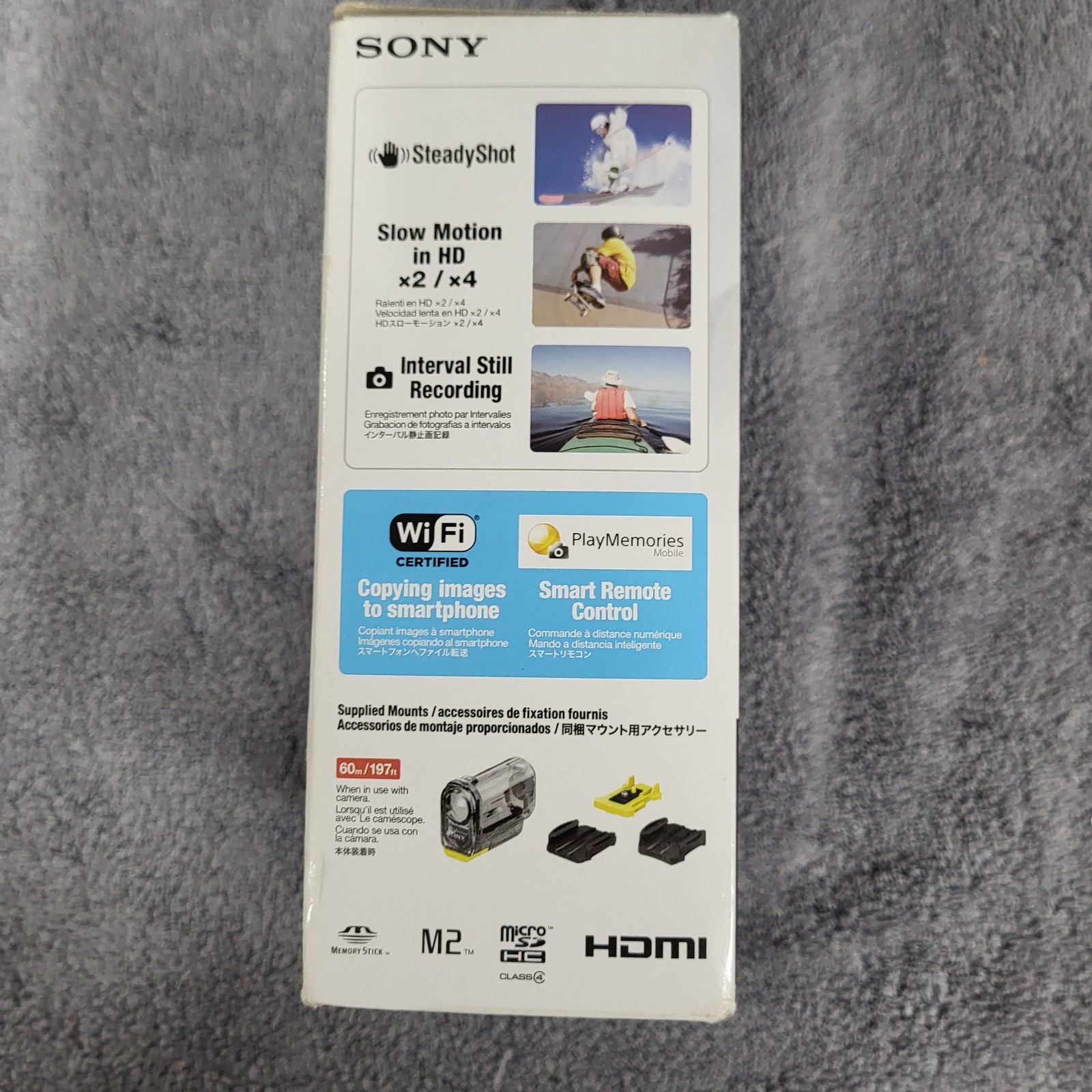 SONY HDR-AS15 Action Cam, Built-in WiFi, Digital HD Video Recorder NEW IN BOX