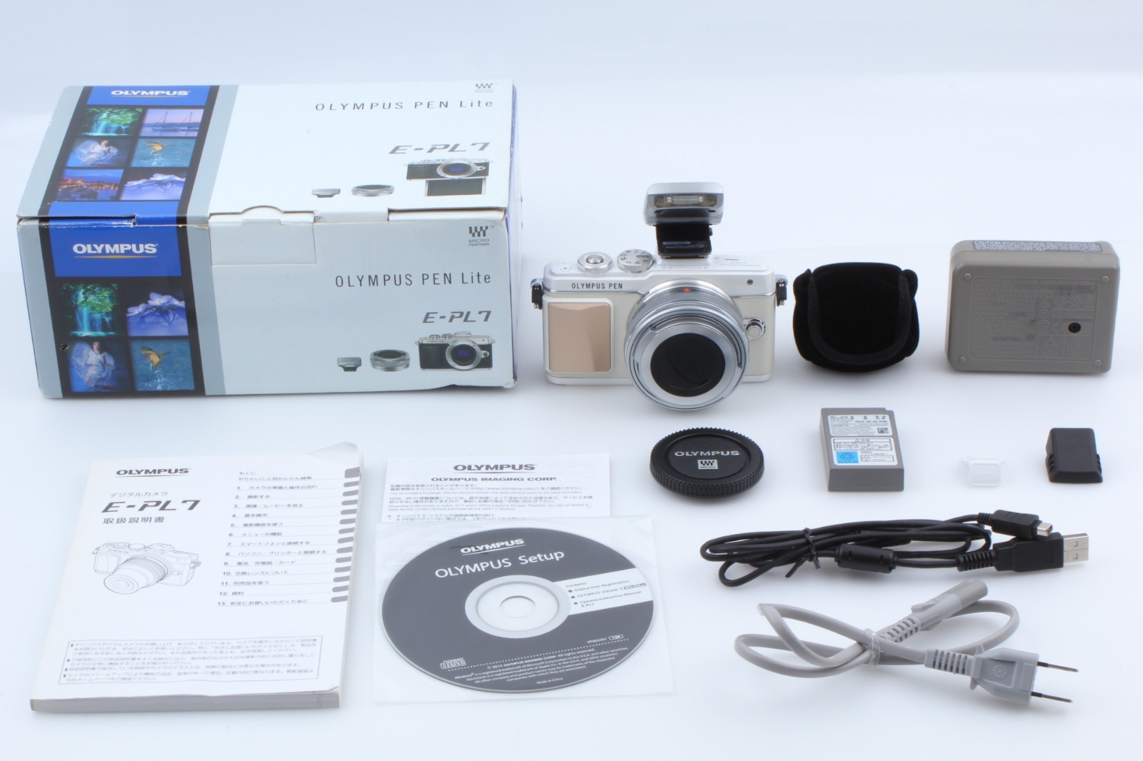 🎦 2,325 Shots [MINT] OLYMPUS PEN Lite E-PL7 14-42mm Mirrorless Digital JAPAN
