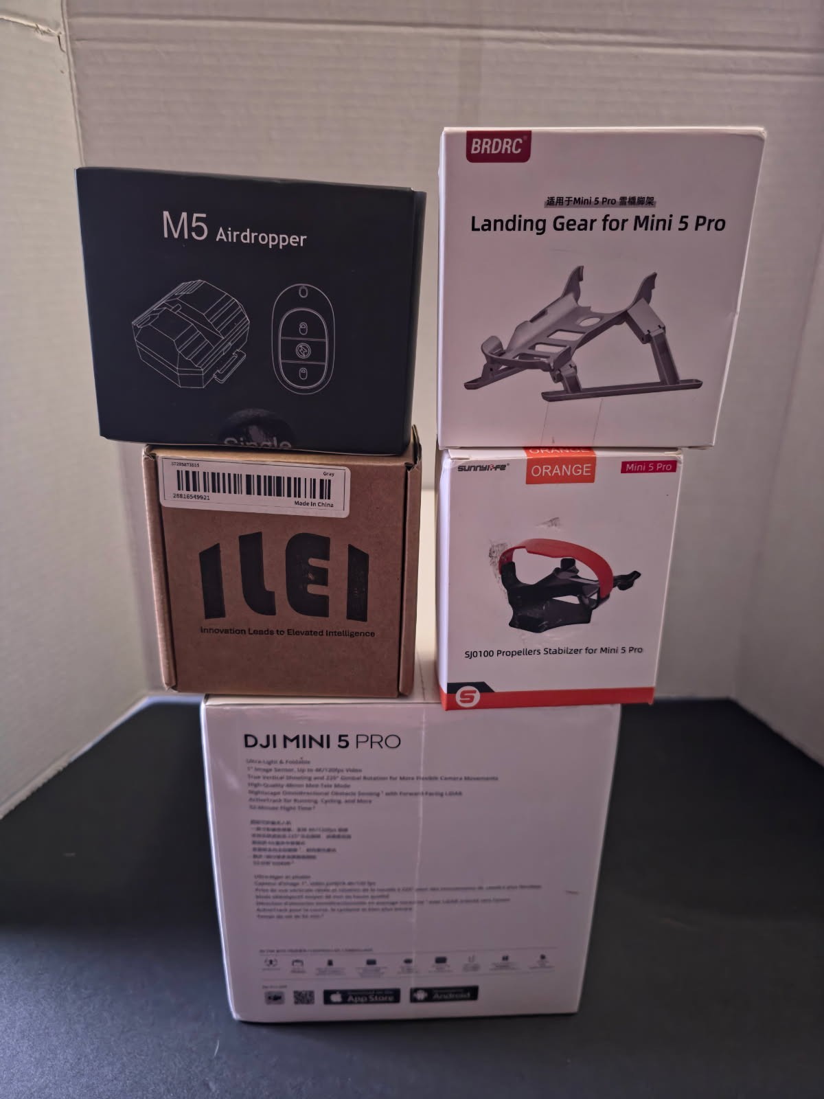 DJI Mini 5 Pro Fly More Combo Plus Bundle w/ Airdropper, Landing Gear, Bumper