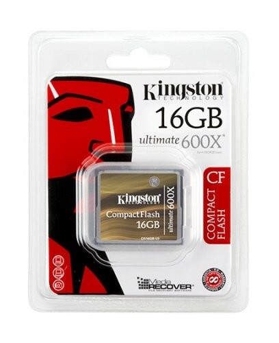 Kingston Ultimate 16 GB 600X Compact Flash Card – Brown (CF/16GB-U3)