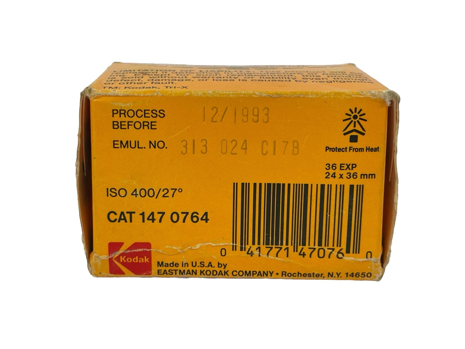 Kodak Tri-X Pan 400 36 Exposures Film TX-135-36 Sealed Vintage New NOS