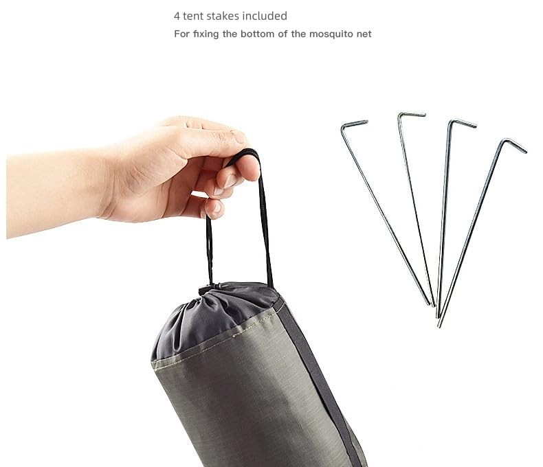 Camping Netting with Carry Bag, Mosquito Net for Bed Compact and Ultra-Light …