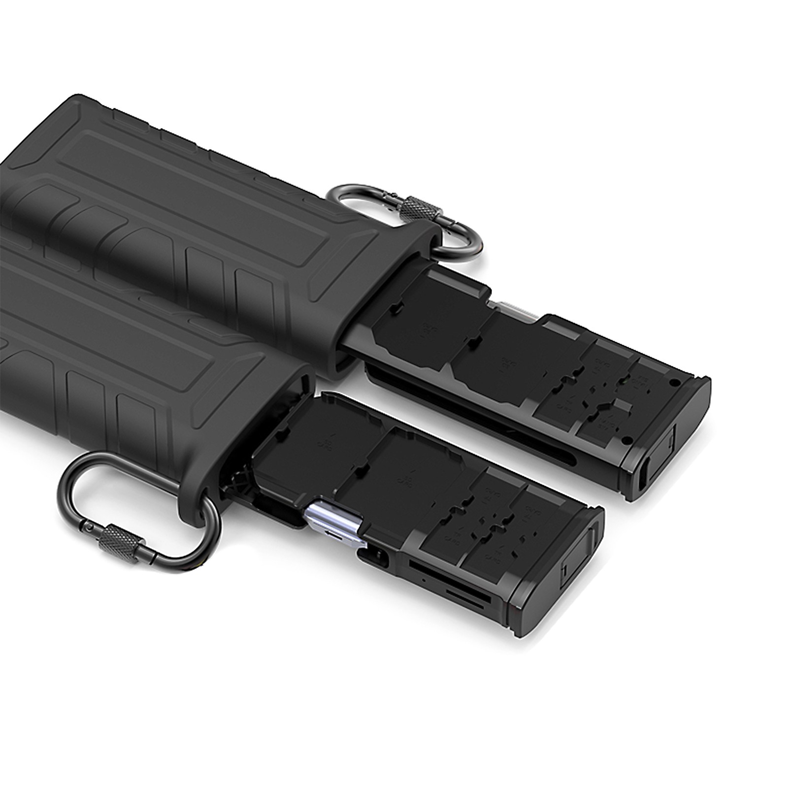 PGYTECH 2-in-1 High Speed Memory Card Reader Card Case for SD / TF Memory Cards