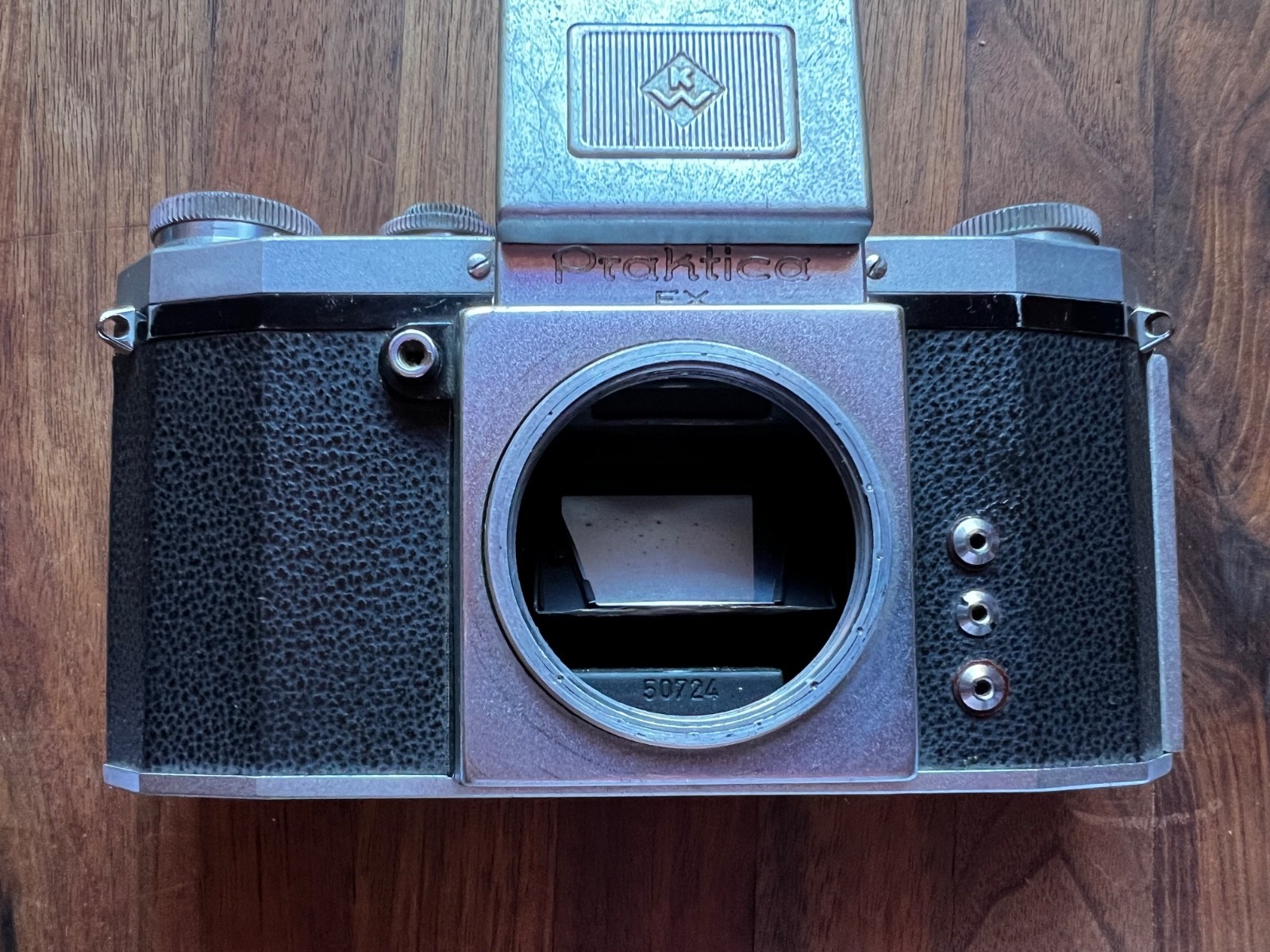 1950s Praktica FX 35mm SLR Camera Body Waist Level Finder KW Germany