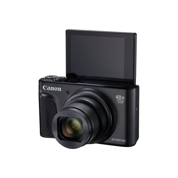 Canon PowerShot SX740 HS 20.3MP 4K Digital Camera 40x Optical Zoom Wi-Fi Black