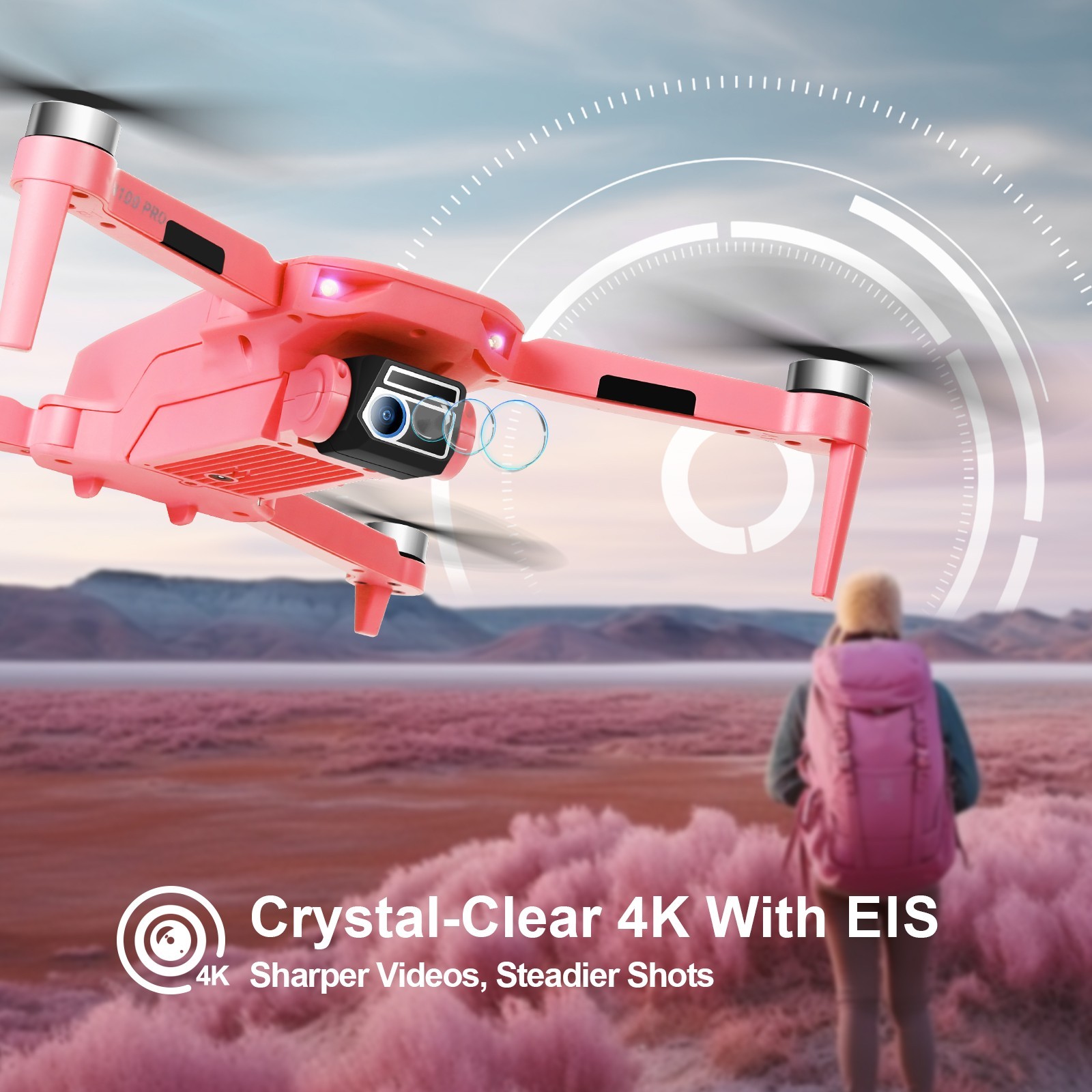Drone with Camera 4K HD GPS Adult Beginner 5G Transmission Foldable Quadcopter