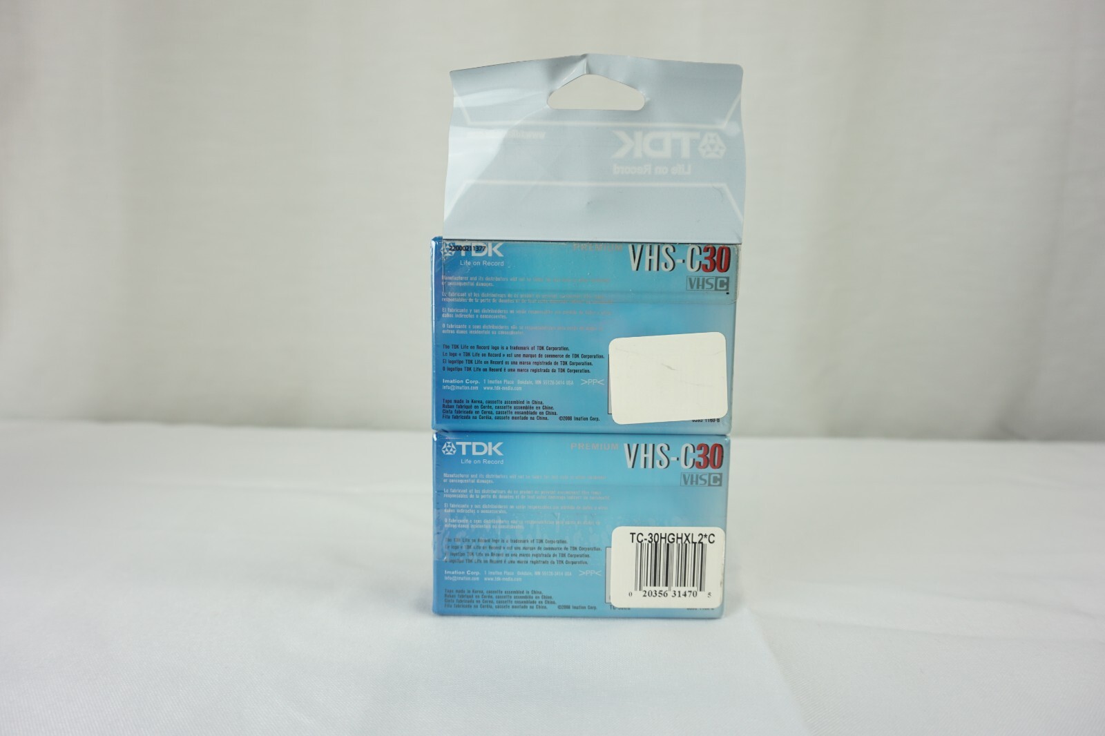 NEW TDK Superior High Grade VHS-C 30 Min 2 Pack TC-30HG For ALL VHS-C CAMCORDERS