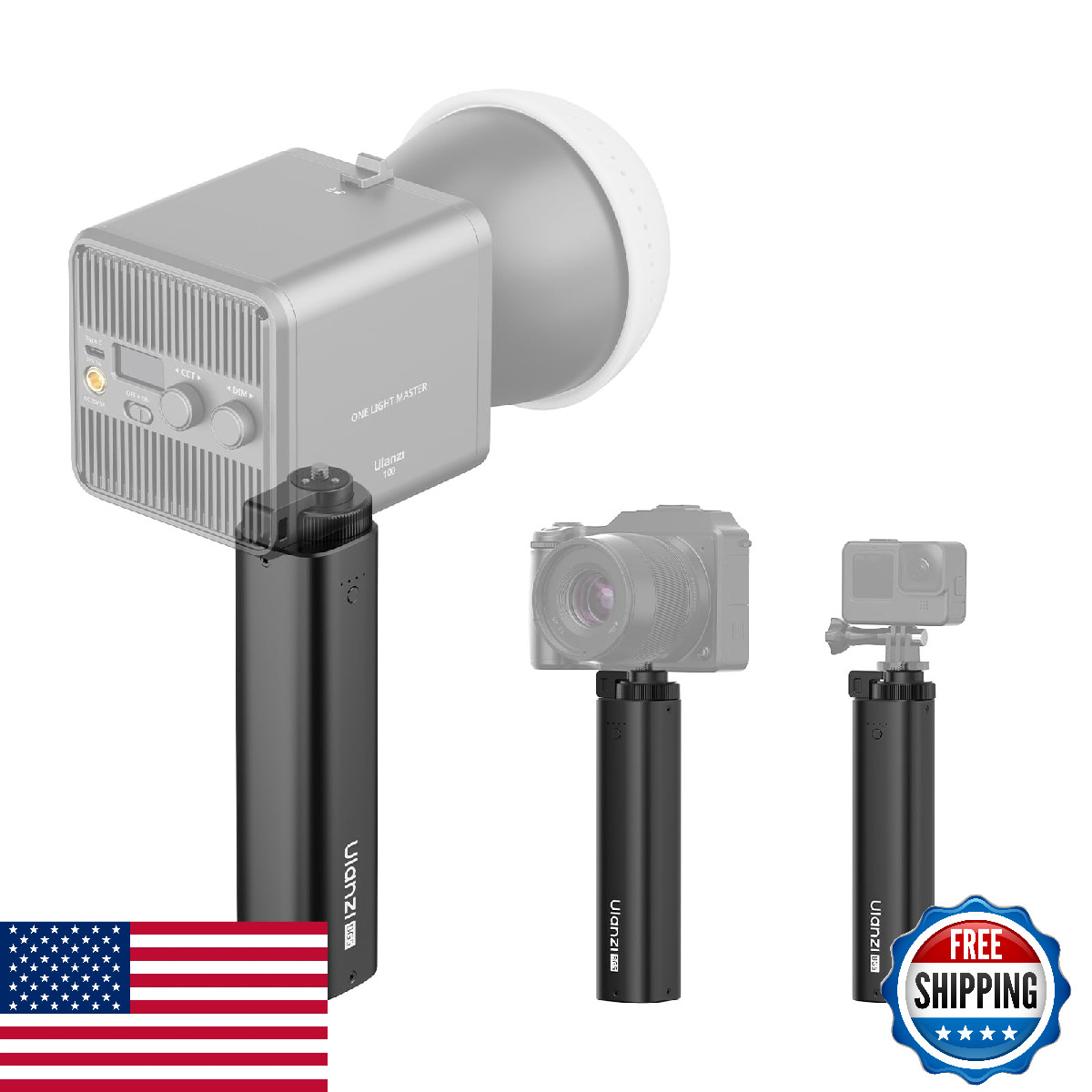 ULANZI BG5 Camera Battery Grip & 92.16Wh Portable Power Bank — 100W PD Fast Char