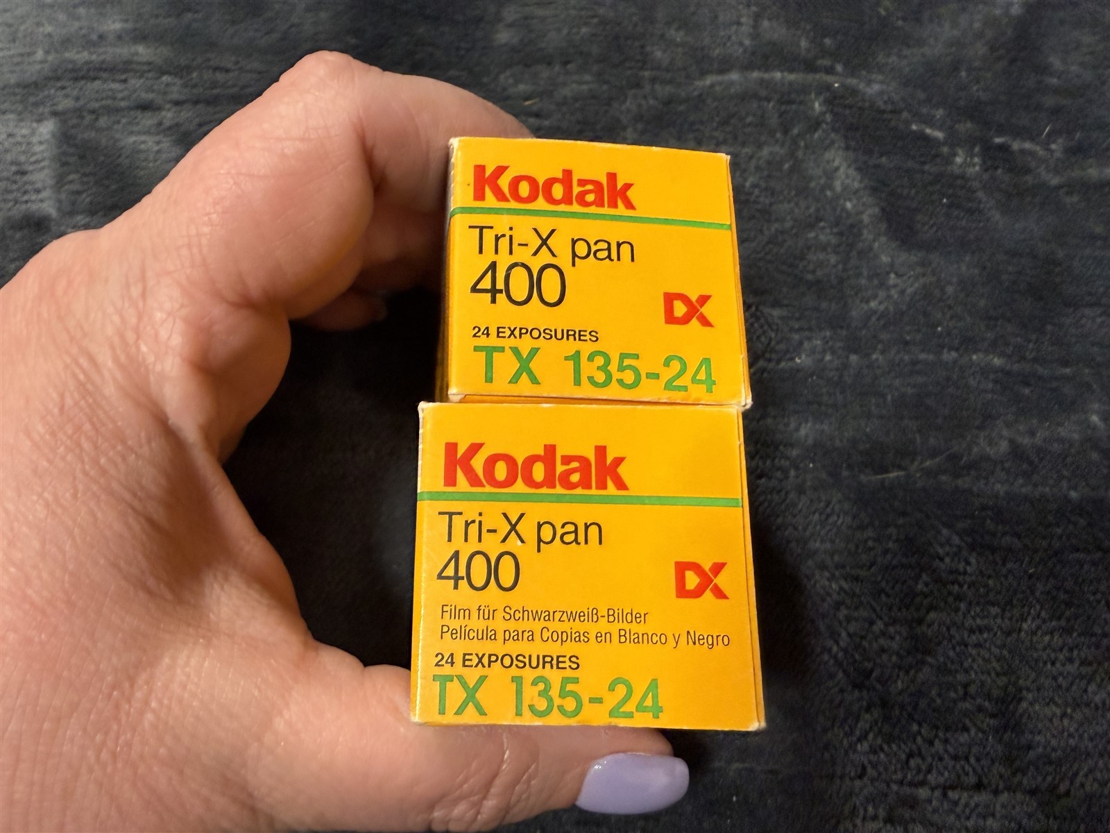 2 PACK SEALED KODAK TRI-X PAN 400 24 EXP BLACK & WHITE NEGATIVE FILM TX 135-24