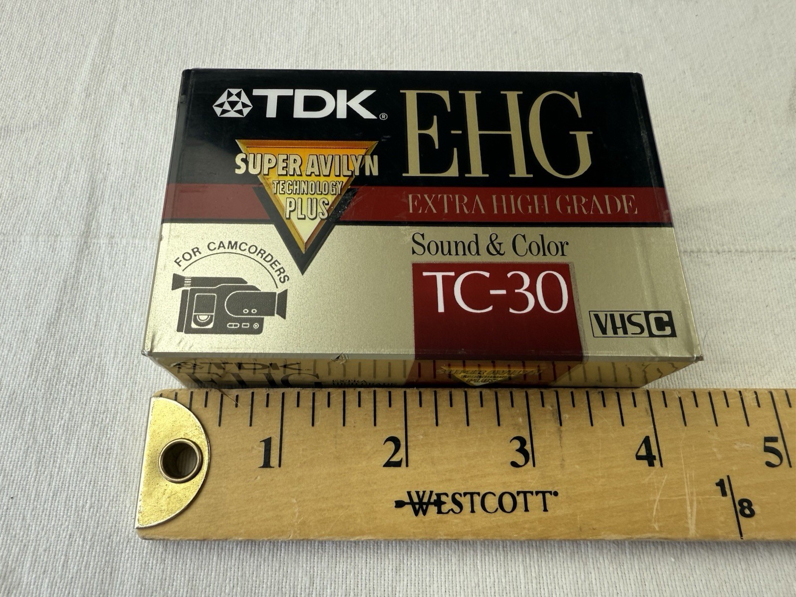 Lot of TDK VHS-C TC-30 E-HG Extra High Grade Blank Tapes Cassettes NEW SEALED