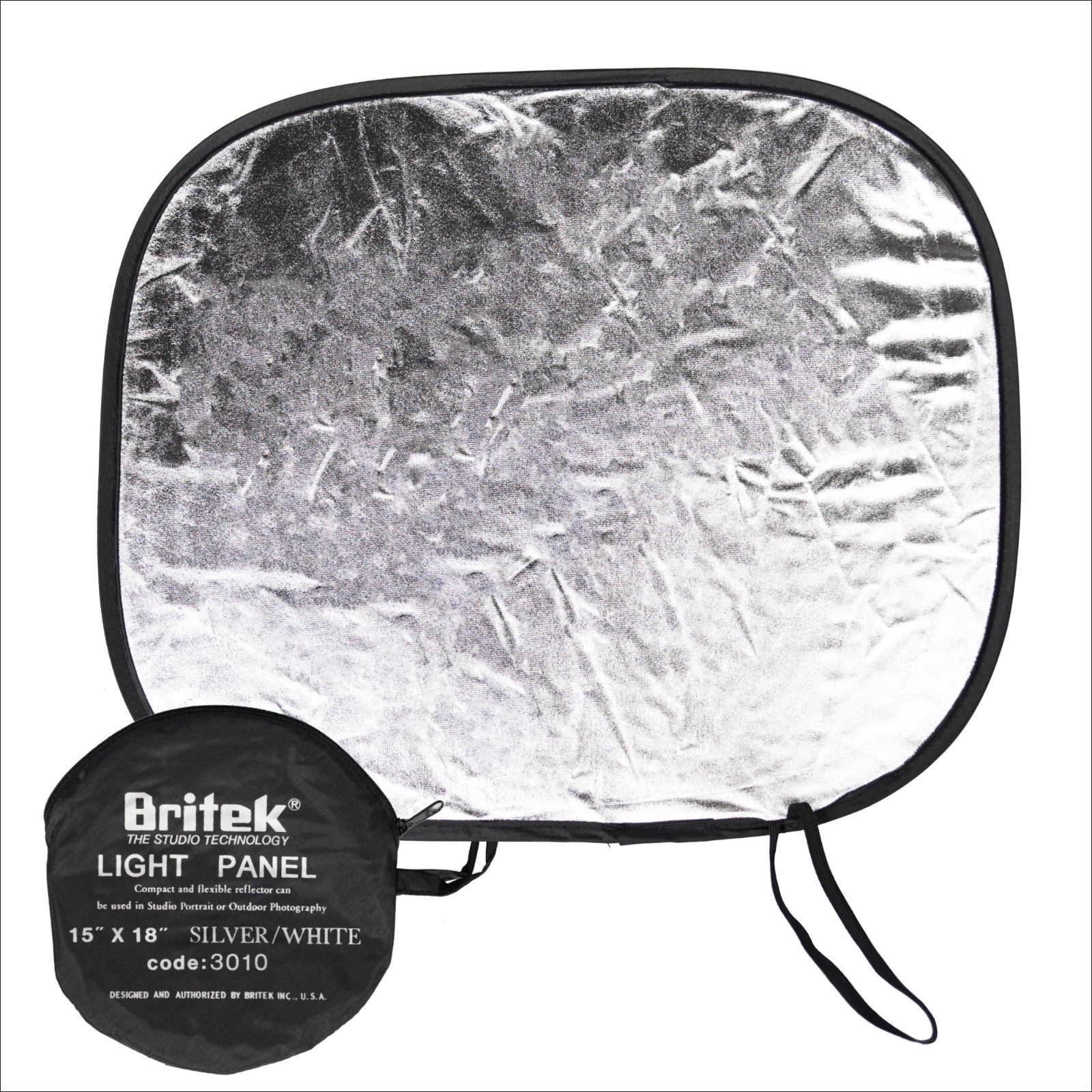 18″x15″ Silver/White Light Reflector Panel for Photography, Studio, Video