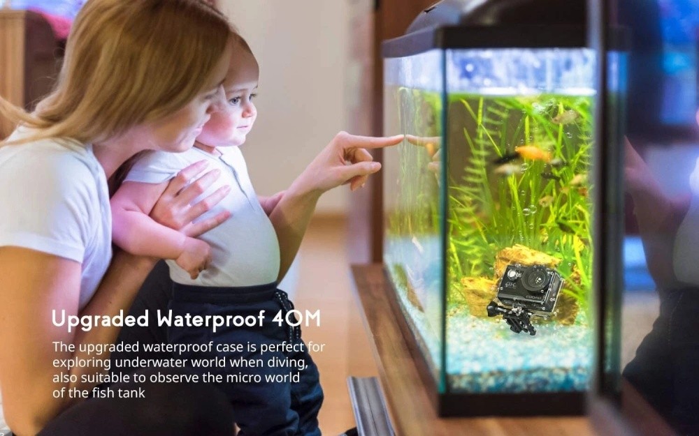 COOAU 4K HD 20MP 1080P Waterproof Sport Action Camera WiFi EIS Video as Go Pro