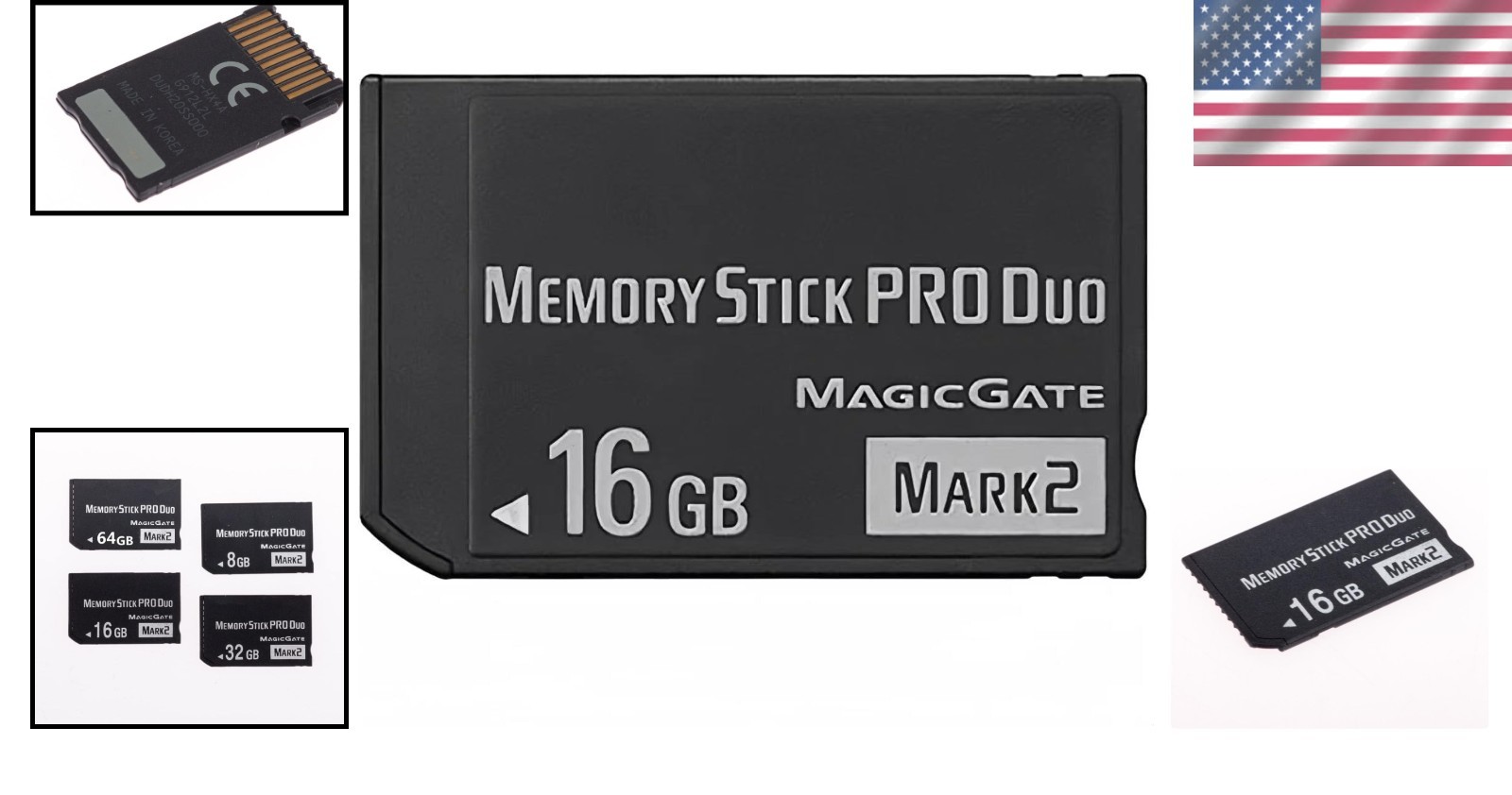 Durable 16GB Memory Stick PRO Duo – Fast Read Speed & Temperature Proof Design