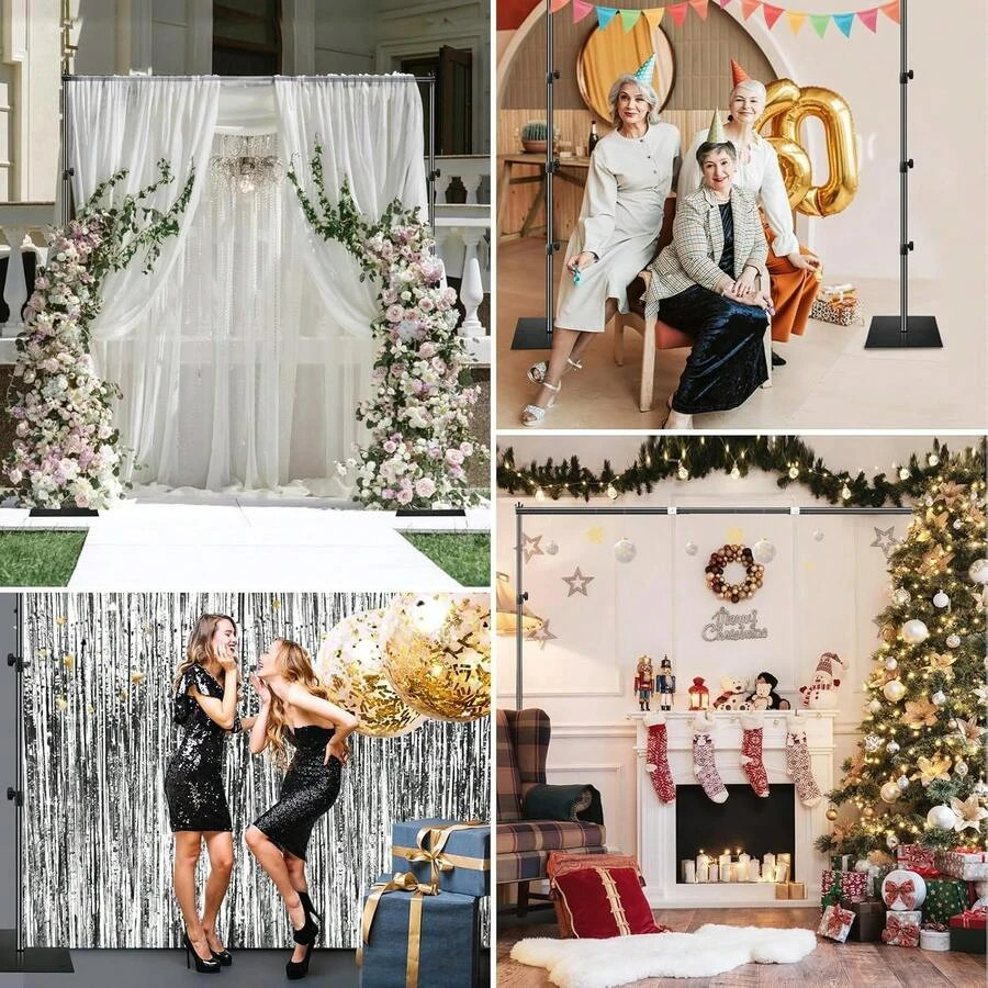 10×6.5ft Photo Backdrop Stand & Projector Screen Support, Adjustable Heavy Duty