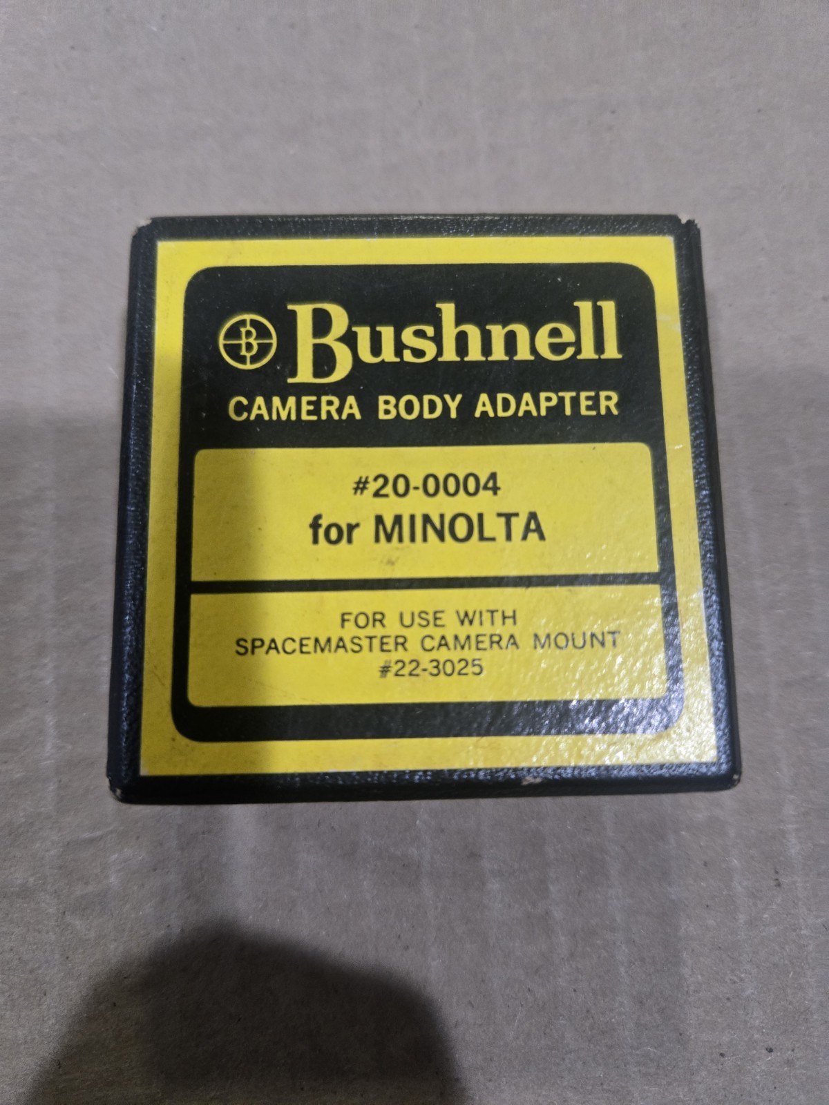 Bushnell Spacemaster Camera Mount & Minolta Body Adapter #22-3025 #20-0004 Boxed