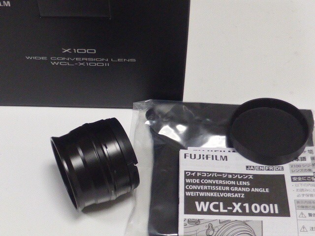 FUJIFILM Wide Conversion Lens WCL-X100 II Black for X100/X100S/X100T/X100F New