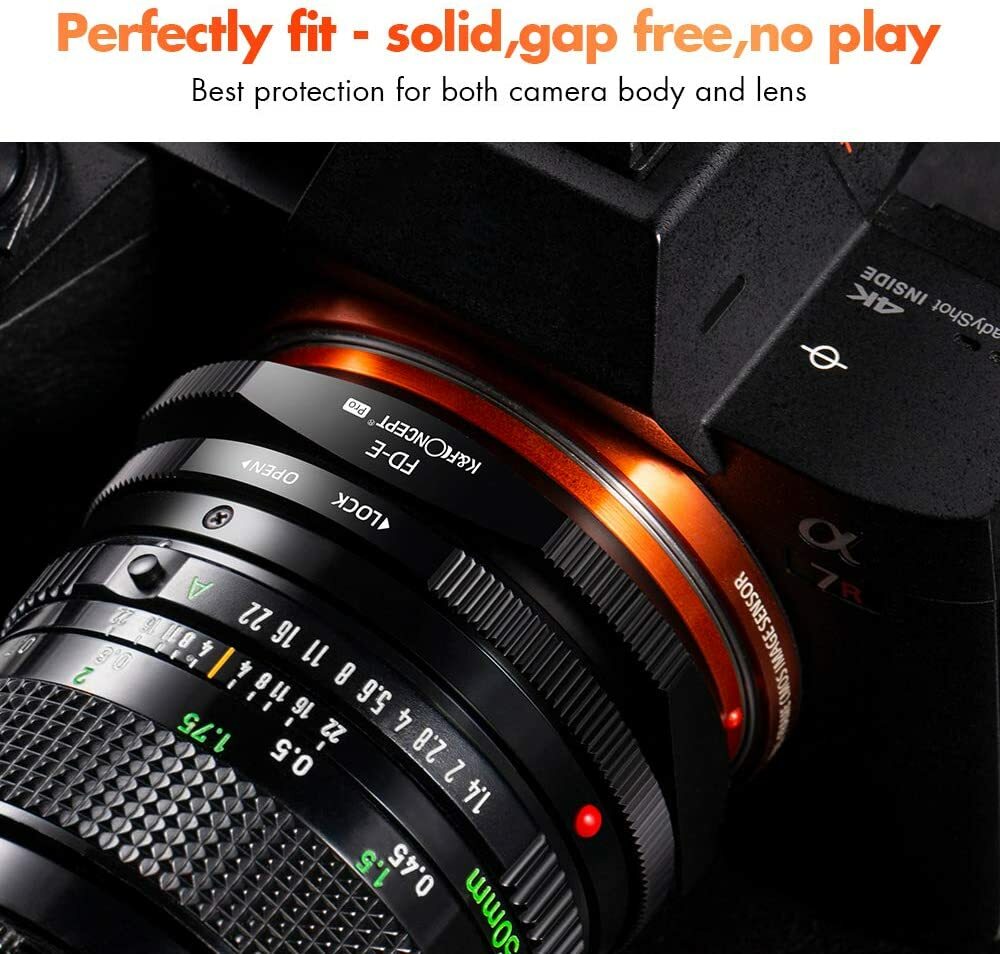 FD to E Mount Lens Mount Adapter Comaptible for Canon FD FL Mount Lens to E NEX