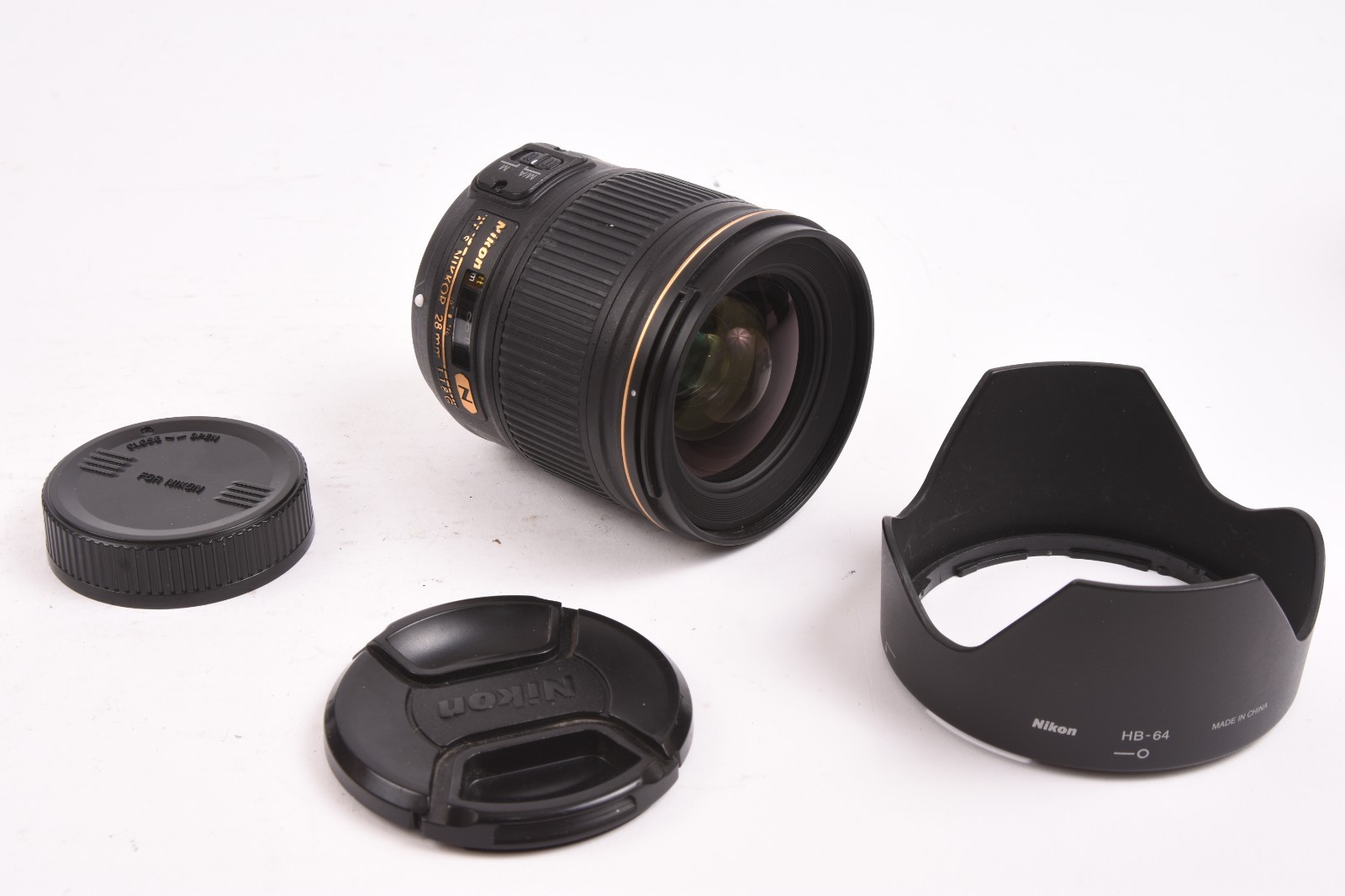 Nikon NIKKOR AF-S 28mm f/1.8 G Wide Angle Prime Digital Camera Lens #T-02974