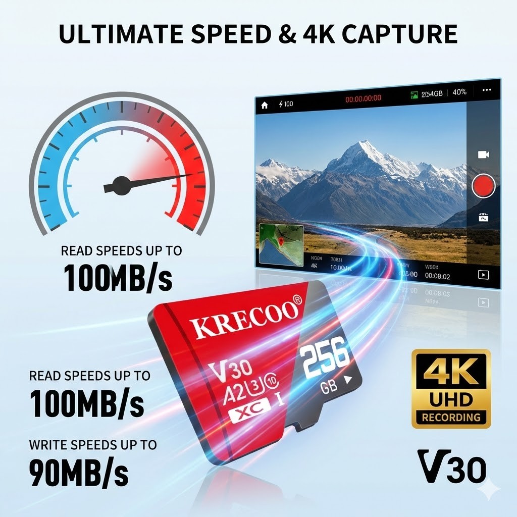 1TB Micro Card V30 4K UHD Flash Memory for Action Camera High Speed Drone Lot