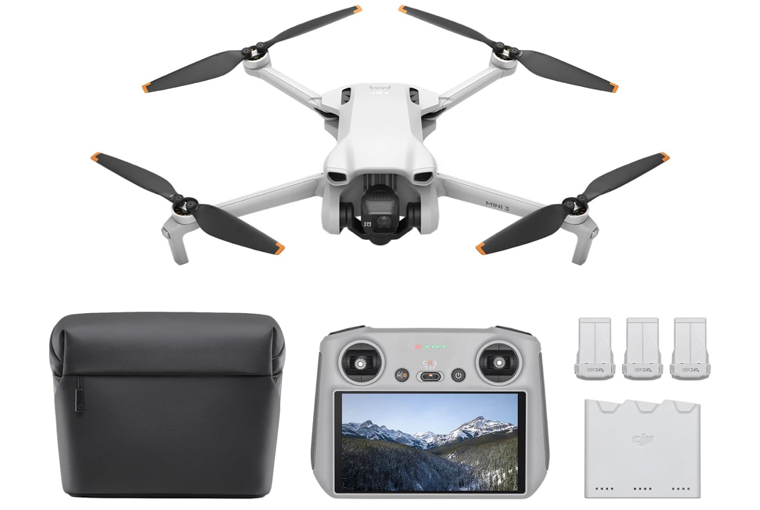 DJI Mini 3 Fly More Combo DJI RC 4K Camera Drone Under 249g Lightweight 3