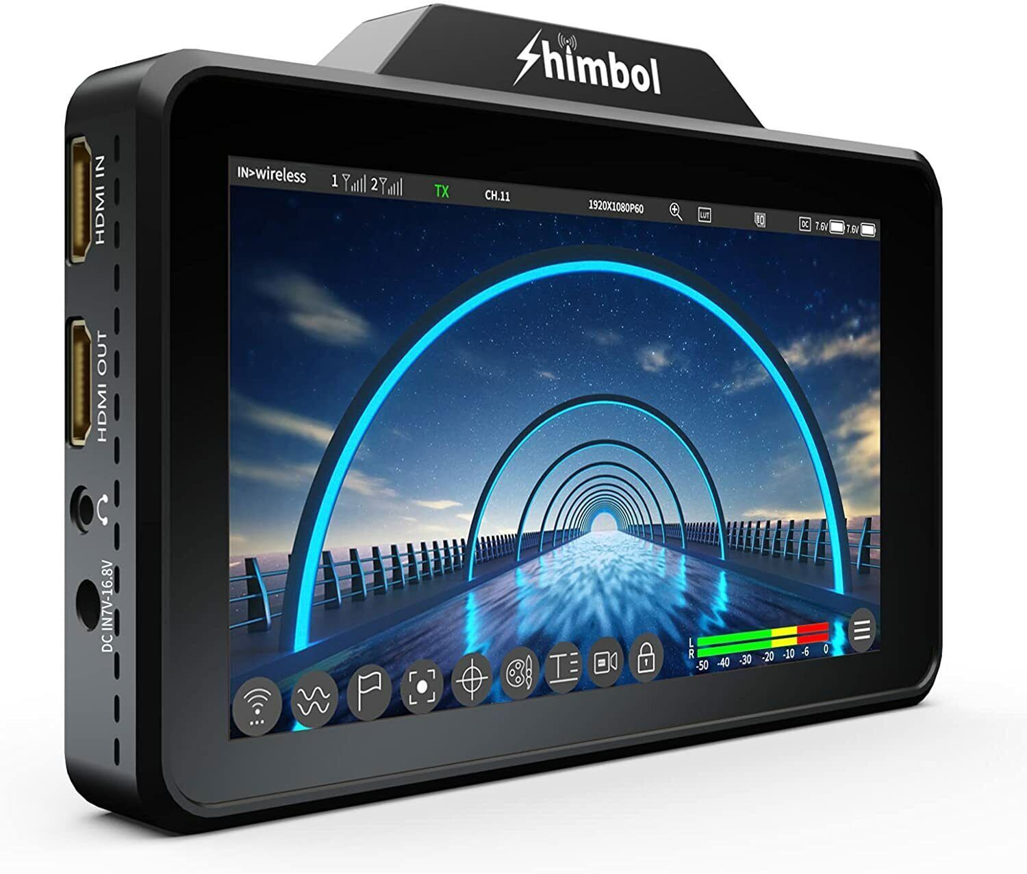 Shimbol ZO600M 5G WiFi Wireless Monitor Touch Screen for Transmitter Receiver