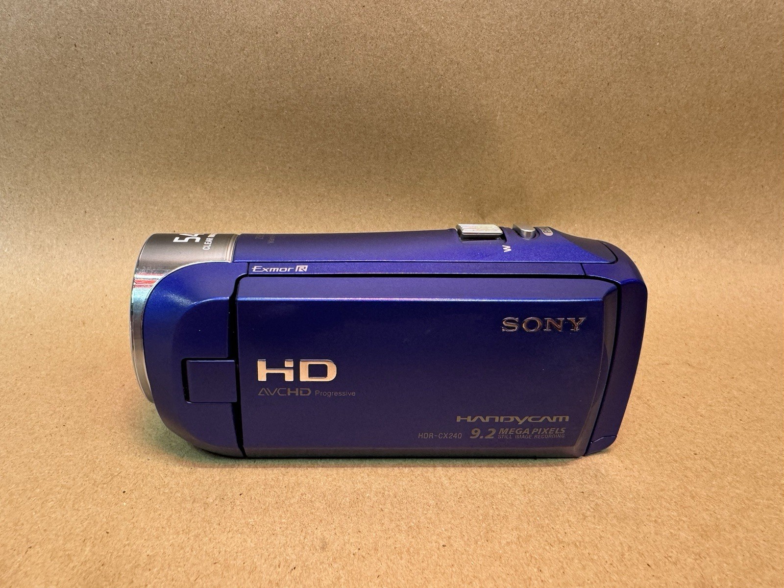 Sony Handycam HDR-CX240 9.2MP 54x Zoom Blue Digital Camcorder