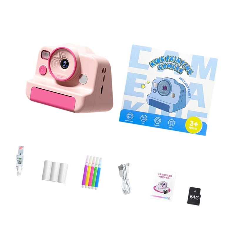 High Definition Digital Camera Instants Thermals Print Double Lens Technology