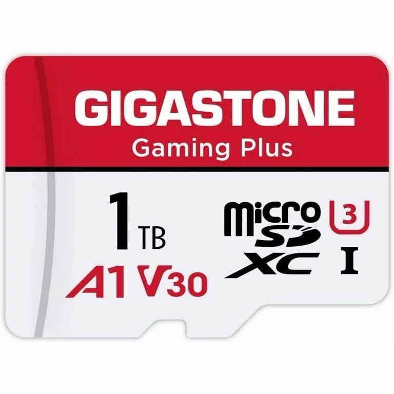 Gigastone 1TB Micro SDXC Memory Card Gaming Plus 150MB/s U3 A1 Nintendo Switch