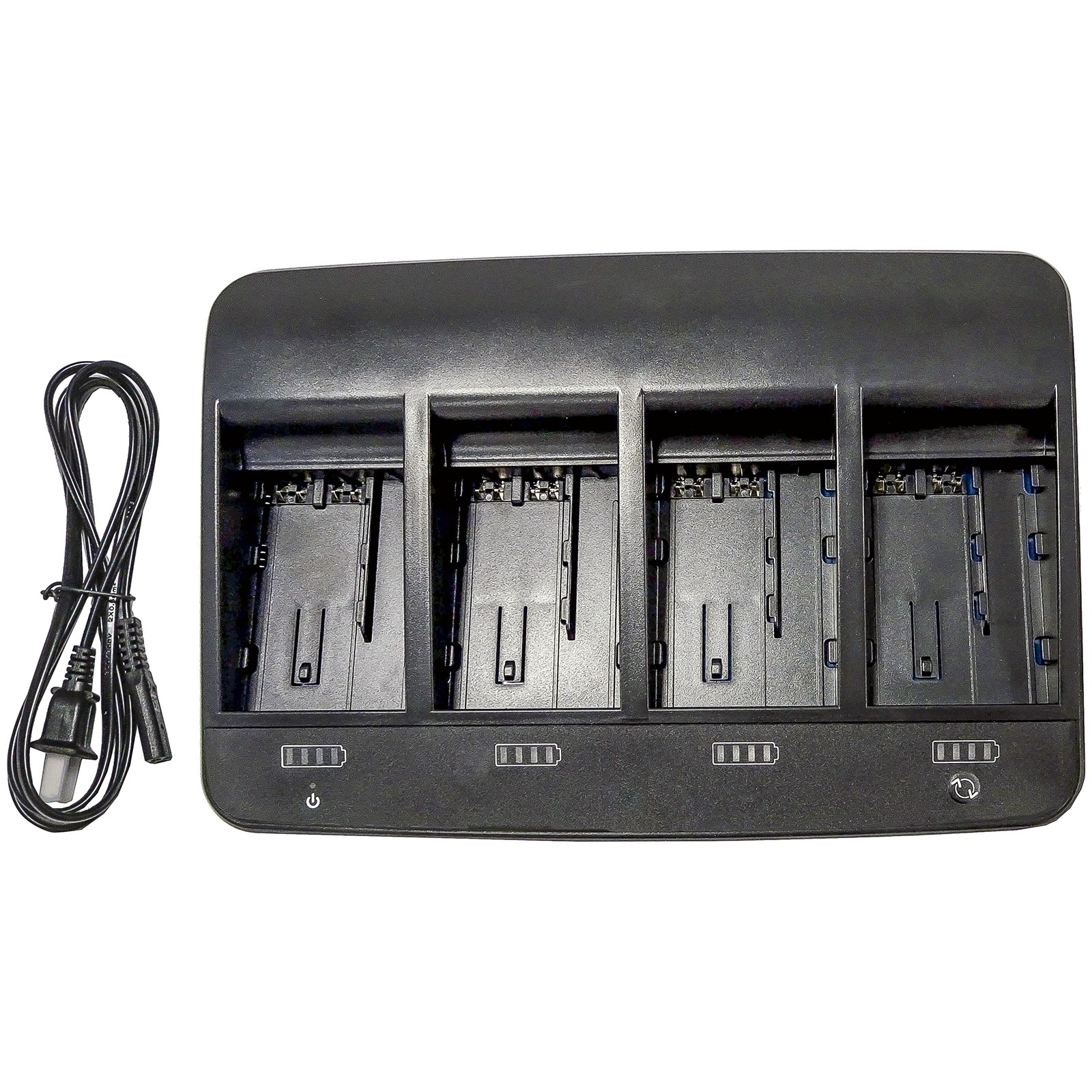 Multi 4-Bay Battery Charger for GEB222 GEB241 GEB242 GEB331 GEB341 AdirPro