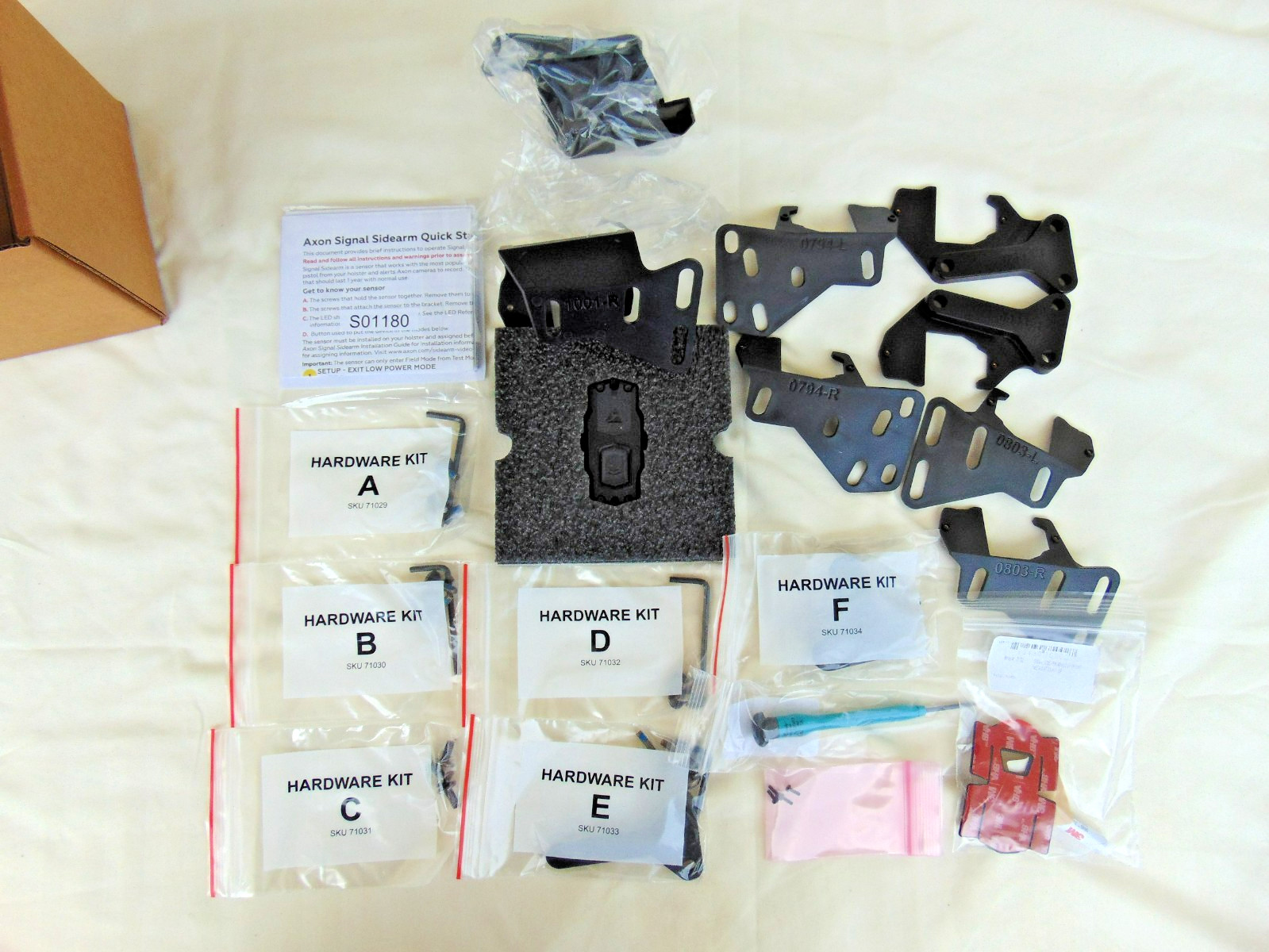 Axon Signal Sidearm Kit – Model 75015 – Holster Camera Sensor – New