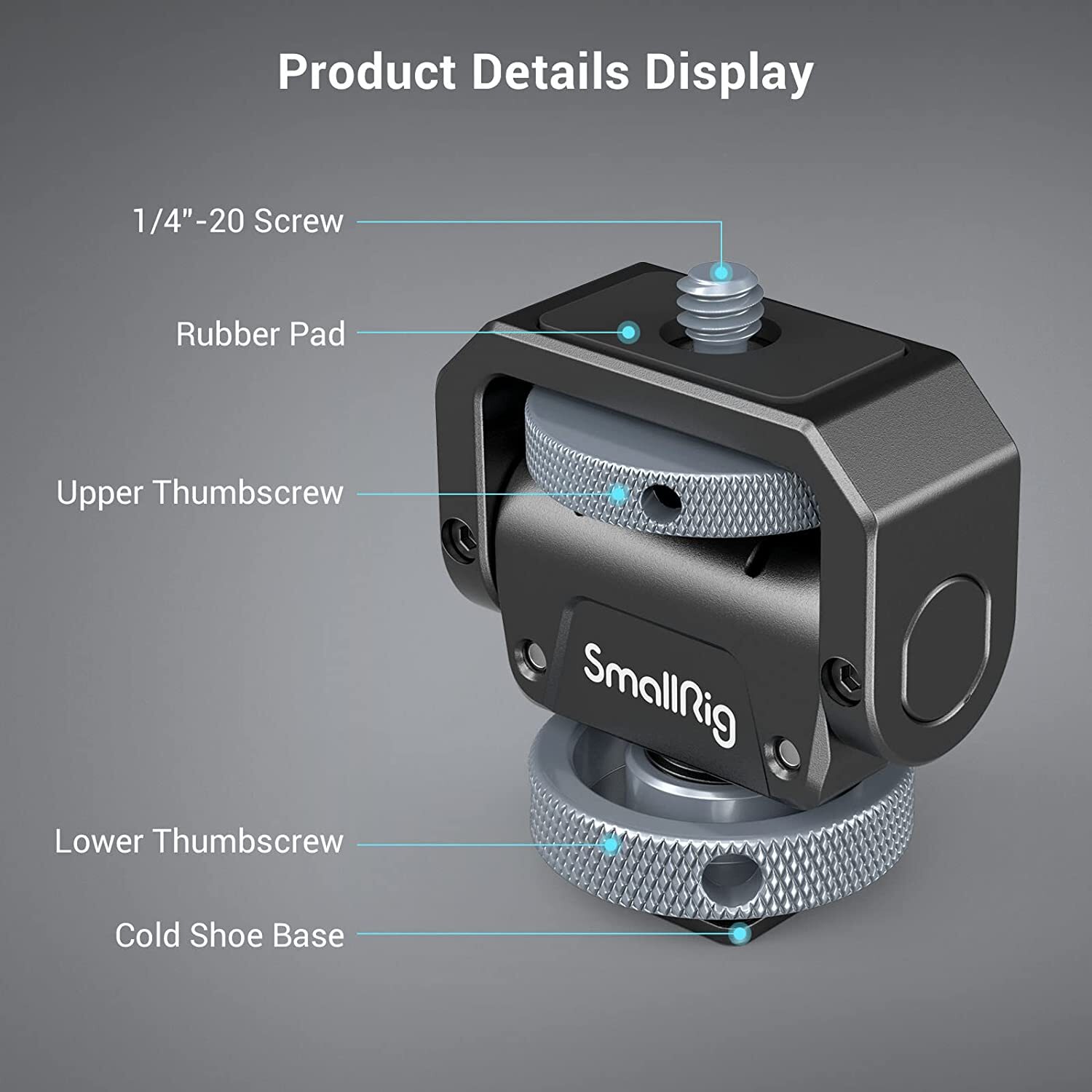 SmallRig Monitor Mount Holder Lite Hot Cold Shoe Mount for Camera|Monitor-3809