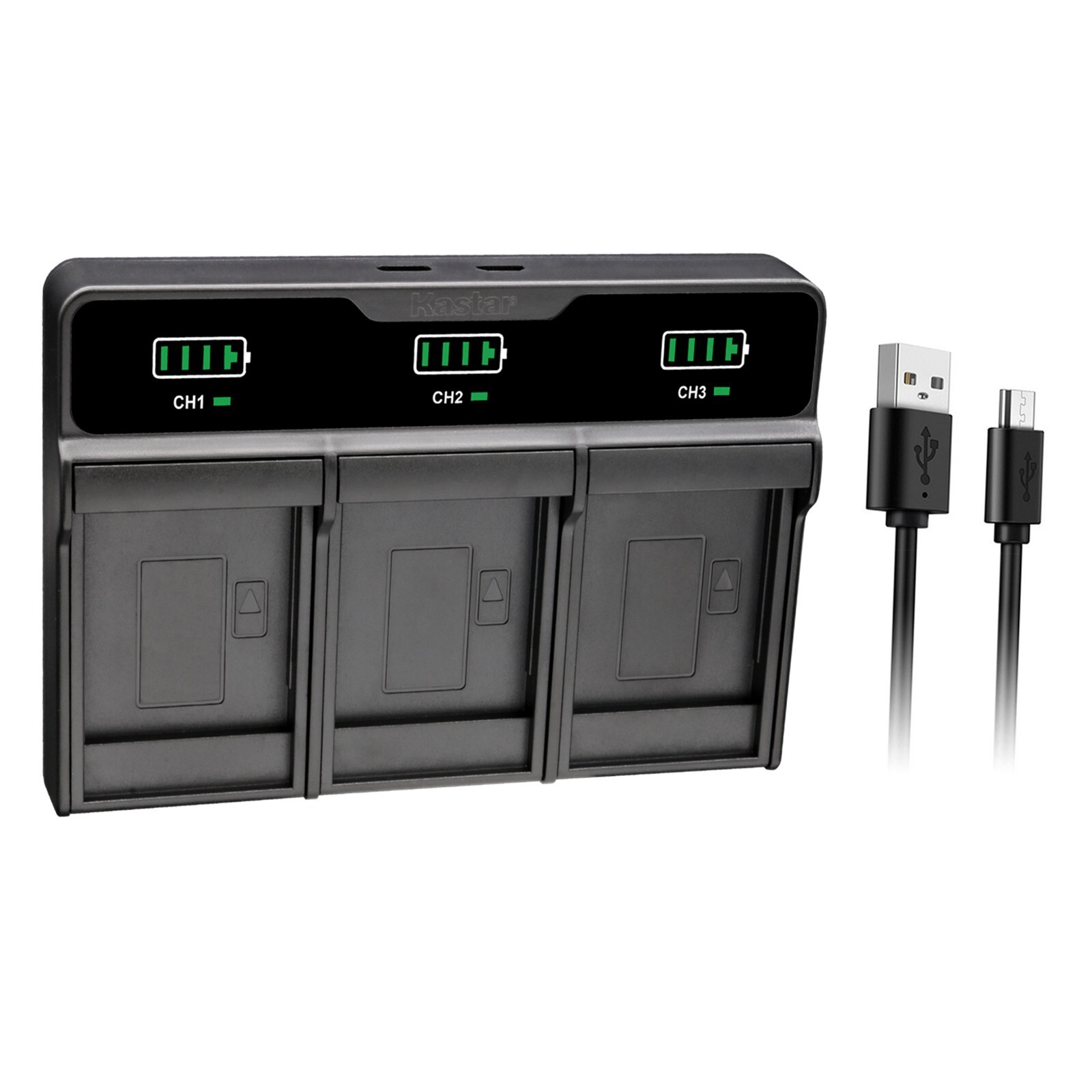 Kastar NP-F570 Battery Triple Charger for Sony NP-F330 NP-F530 NP-F550 NP-F570