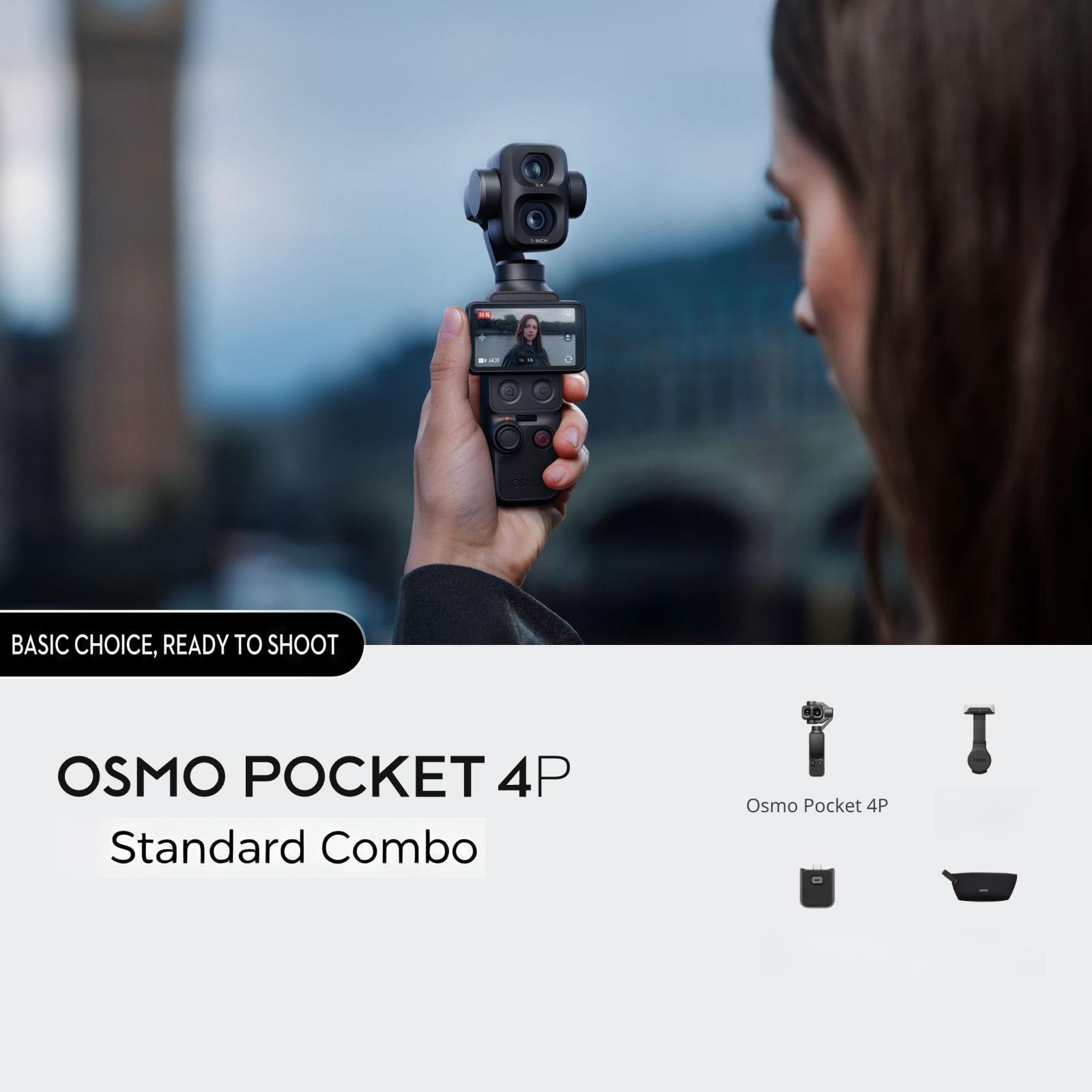 DJI Osmo Pocket 4 Pro 4P Standard Combo 4K/240fps Gimbal Action Camera-In Stock