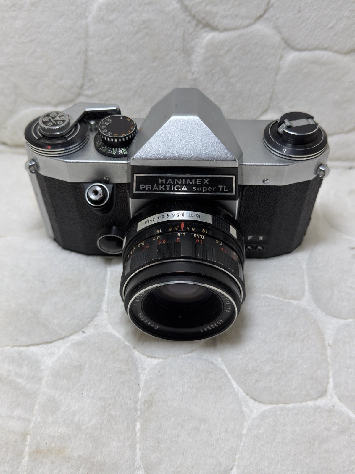 HANIMEX PRAKTICA super TL Vintage SLR Camera Meyer-Optik Lens & Leather Case