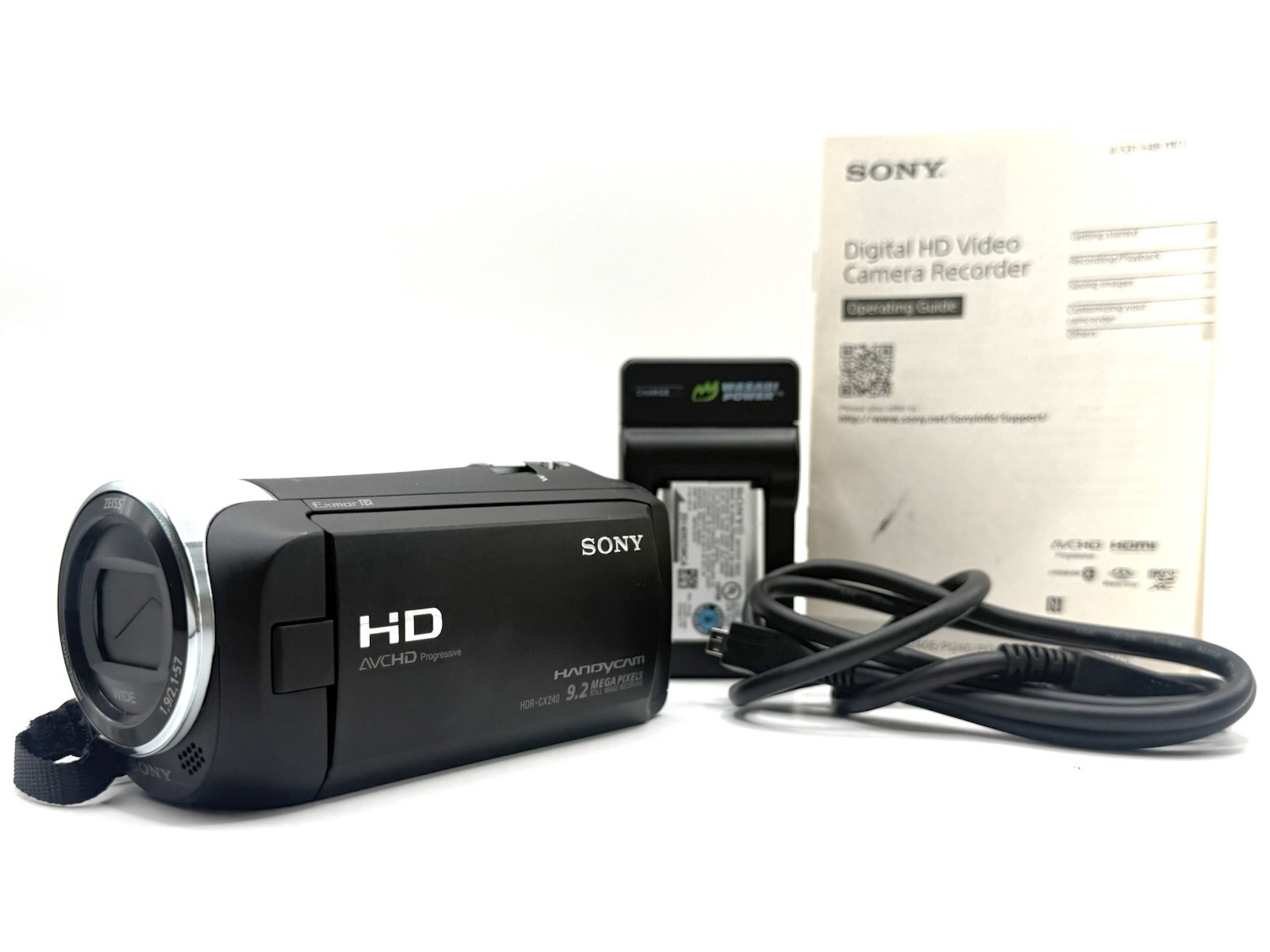 Sony CX240 Handycam Video Camera 54x Zoom 9.2MP Full HD MINT CONDITION