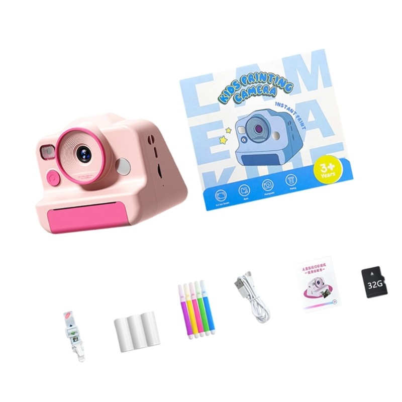 High Definition Digital Camera Instants Thermals Print Double Lens Technology