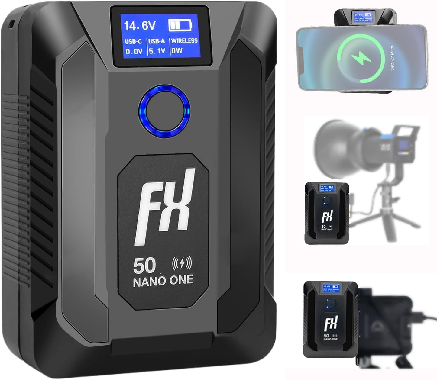 FXLion NANO ONE 50Wh 14.8V Ultra-Compact Battery (V-Mount)