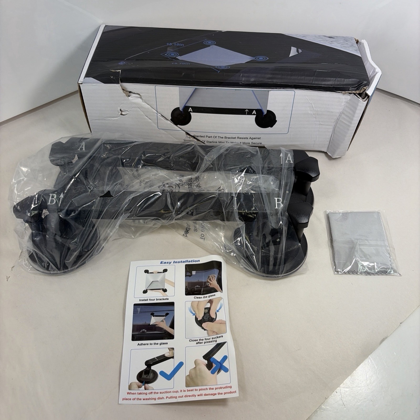 Starlink Mini Suction Cup Mount, Secure Car Mount for Sunroofs/Windows, Strong