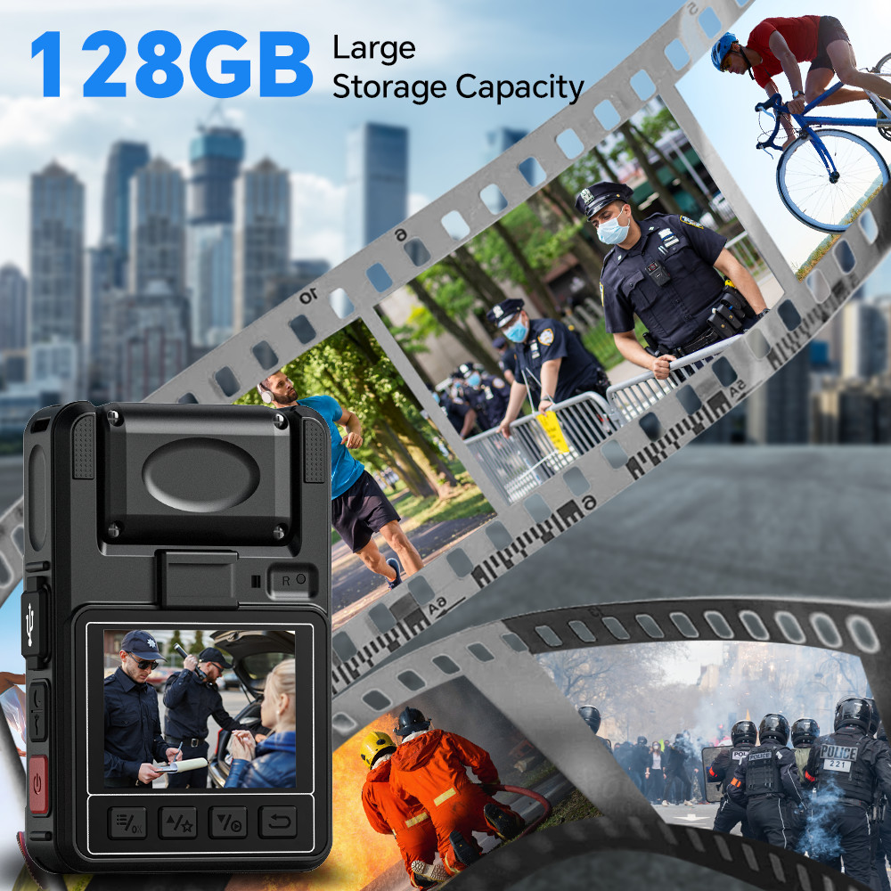 BOBLOV M7 Pro Body Worn Camera with GPS Night Vision Ultra HD 4K/2160P Camcorder