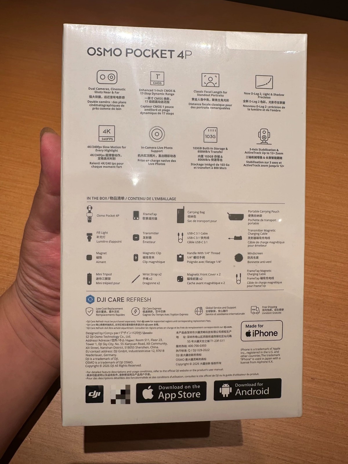 Osmo Pocket 4 Creator Combo | Ship Via FedEx/UPS, Seller Pay Tariffs in US