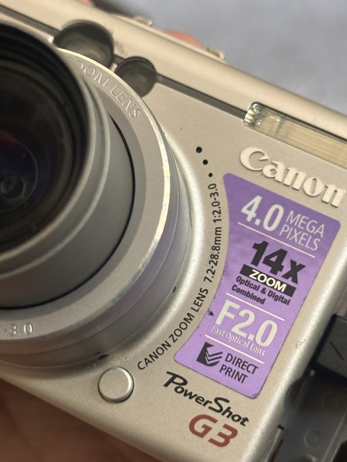 Canon PowerShot G3 Bundle – 4.0MP Digital Camera in Original Box + LA-DC58B